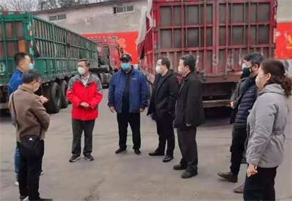 集團公司領導檢查公司疫情防控及生產(chǎn)經(jīng)營工作