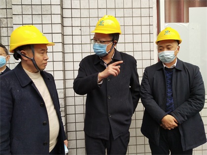 瀘州市政府黨組成員、副市長(zhǎng)葛洪亮一行蒞臨公司督導(dǎo)大氣污染防治工作