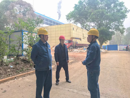 瀘天化股份公司黨委書記、董事長(zhǎng)廖廷君督導(dǎo)重點(diǎn)項(xiàng)目建設(shè)工作