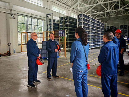 瀘天化股份公司黨委書記廖廷君帶隊(duì)調(diào)研指導(dǎo)智能倉儲(chǔ)項(xiàng)目建設(shè)工作